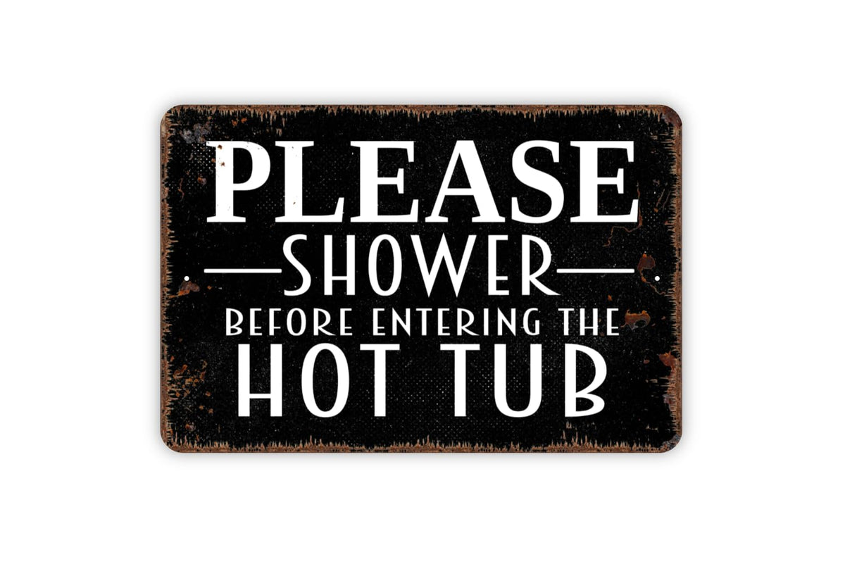 distressed black metal sign 8x12 for indoor outdoor use