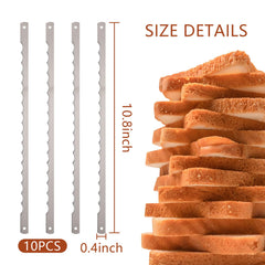 Replacement blades for wooden DISWALE bread knife 10 pcs