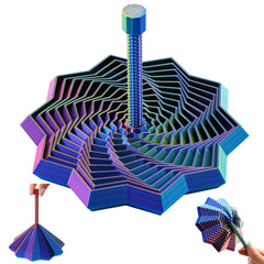 DITUFIDGTS 3D Printed Star Fidget Toys detachable spiral handle close up