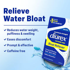 diurex caffeine-free diuretic caplets for bloating