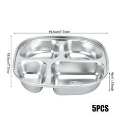 Divided plate 4 sections for balanced meals