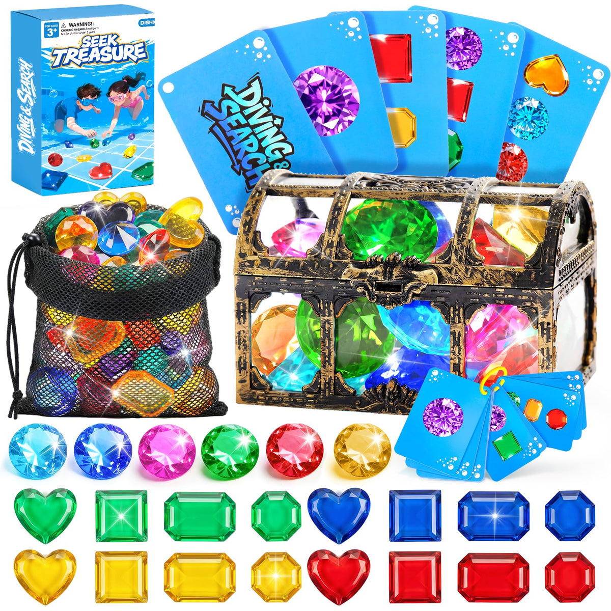 Diving toys for kids kit image showing complete set