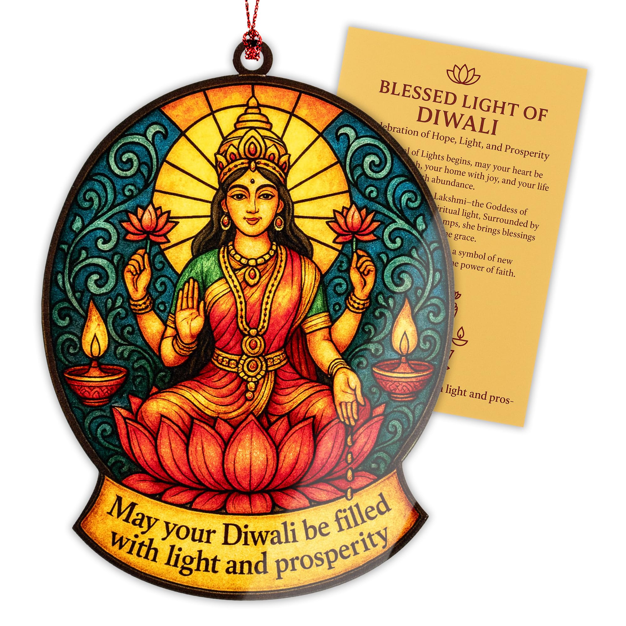 Diwali Gifts Diwa1 window hanging suncatcher