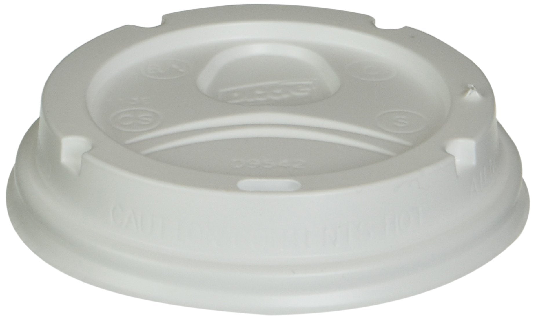 Dixie Large Hot Cup Lids by GP Pro dome plastic white 50 pack product image