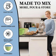 Lids included with Dixxes bowl liners for KitchenAid mixers