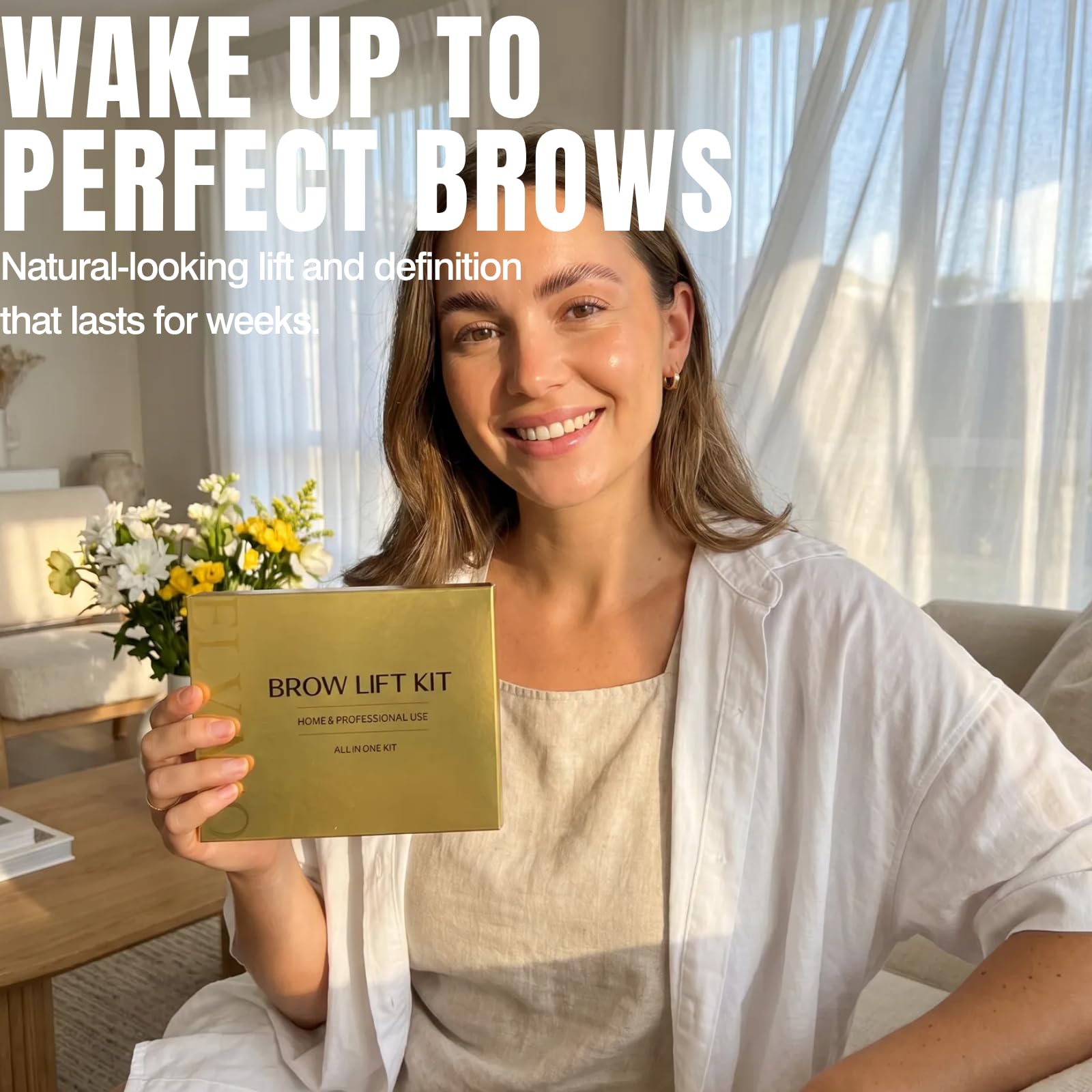 Fuller, thicker brows after brow lamination kit