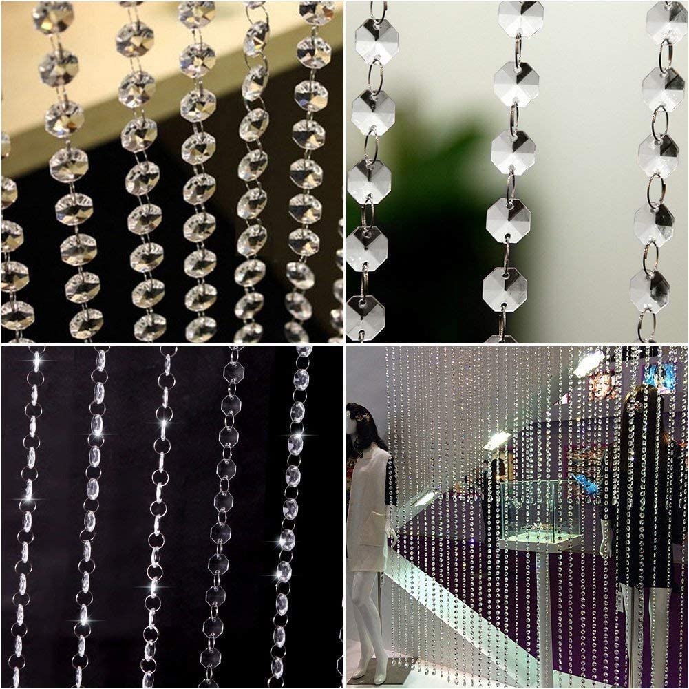 DIY craft jewelry decoration with clear acrylic beads