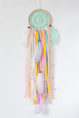 Mint crochet doily and hoop from Dream Catcher Kit