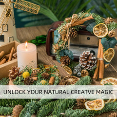 Cinnamon sticks included in DIY dried flowers kit