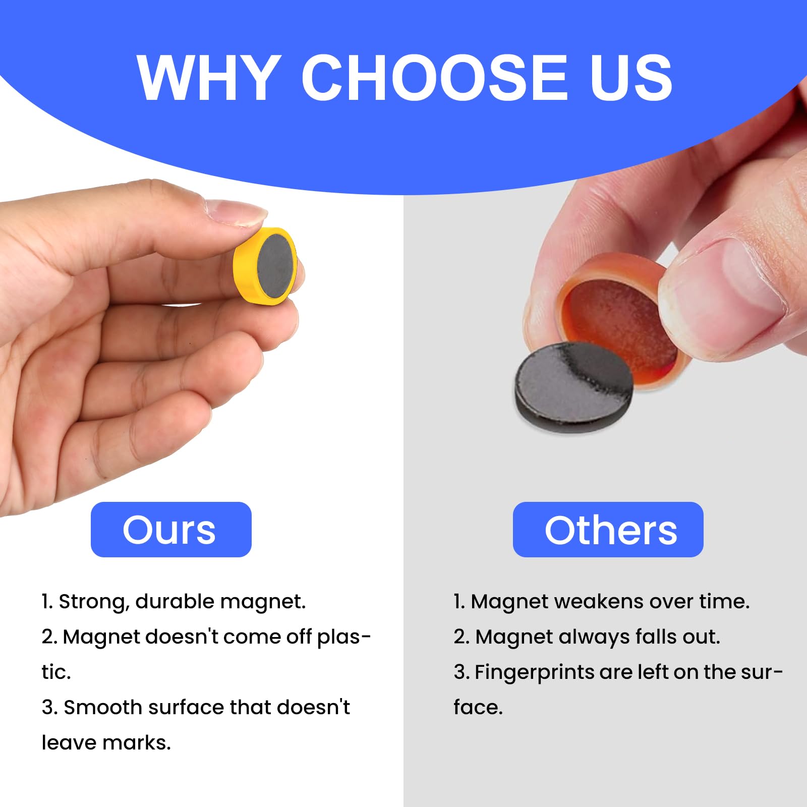 DIYMAG 0.31in thickness round magnets color assortment