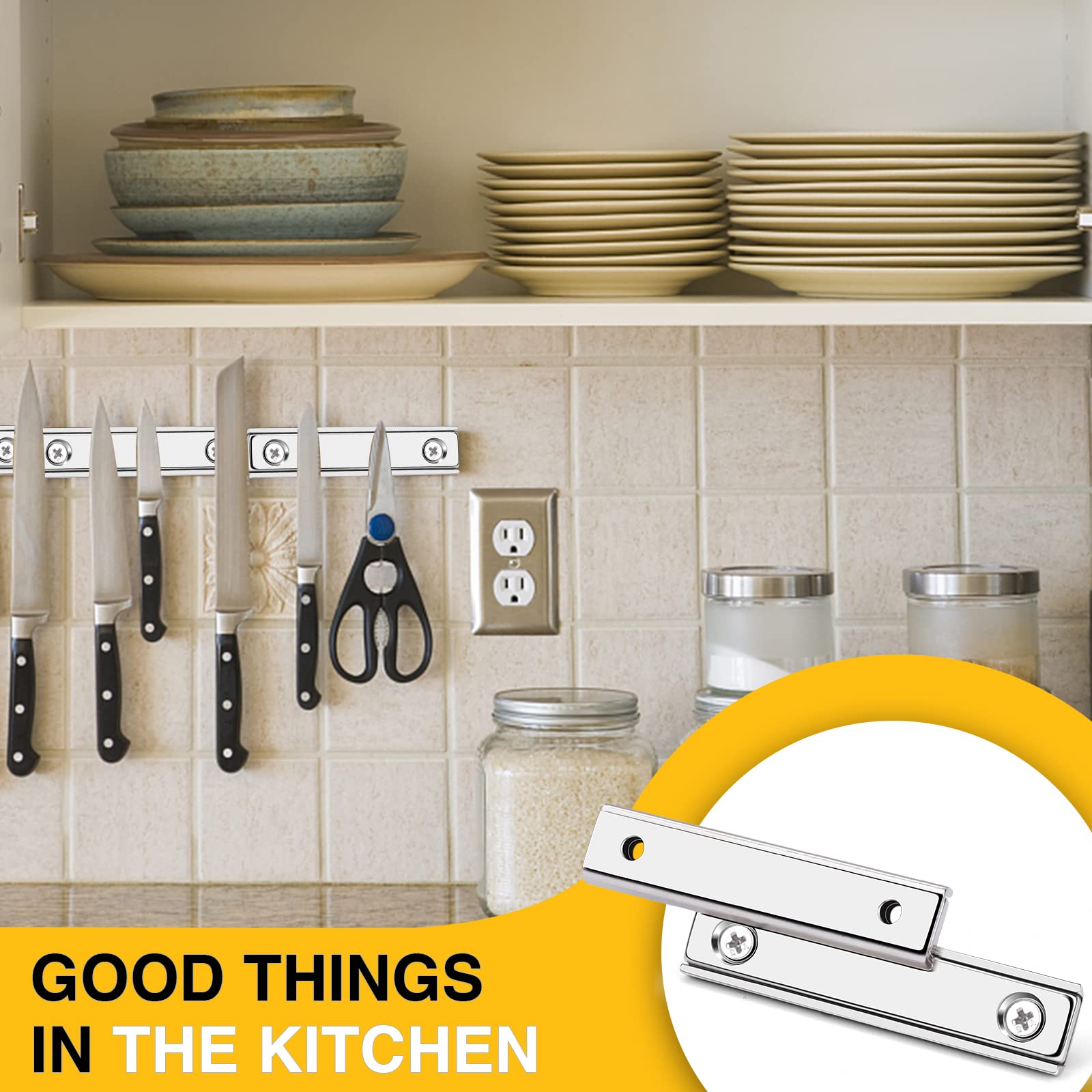 Cabinet or shower door catcher use diymag magnets