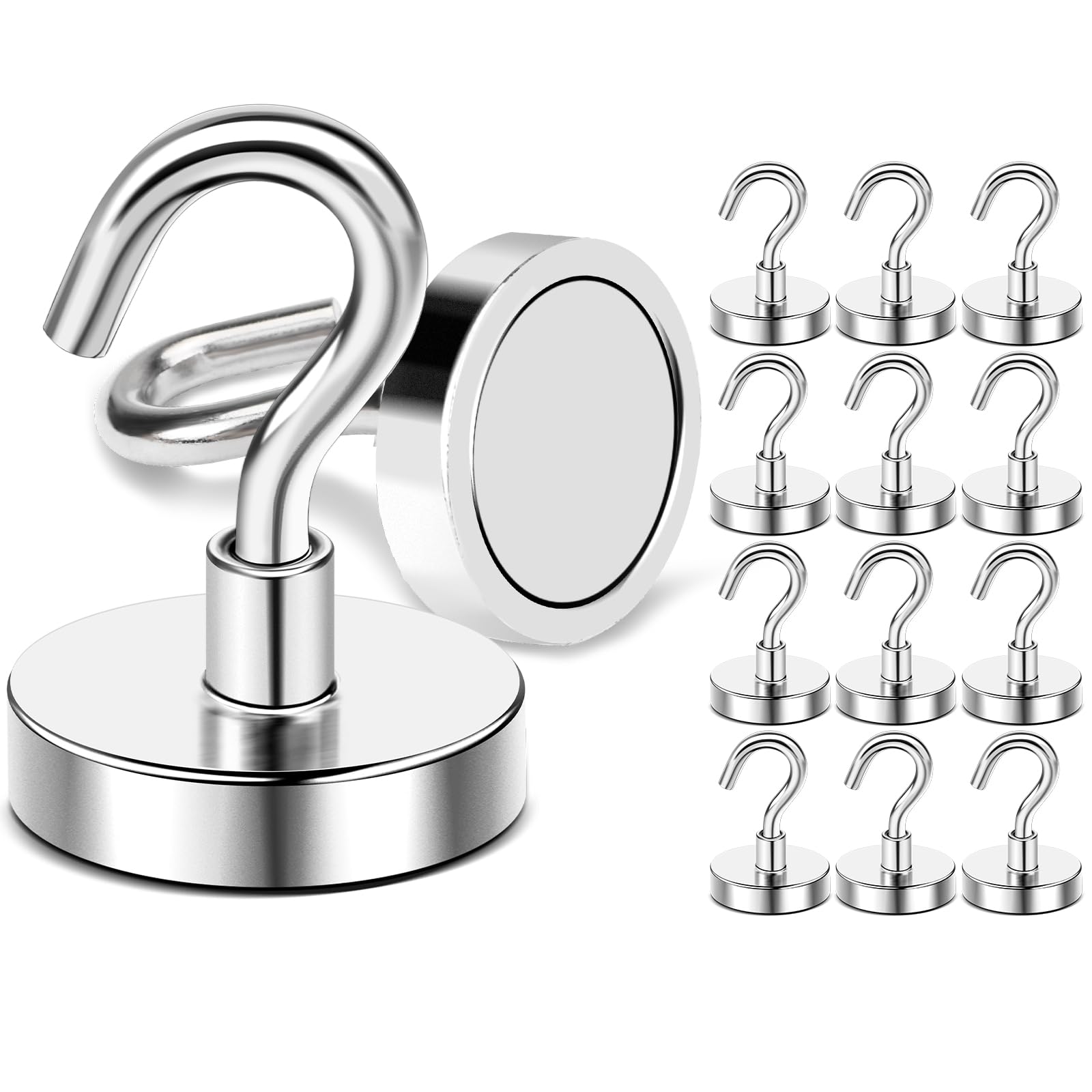 diymag magnetic hooks packaging showing 16pcs set
