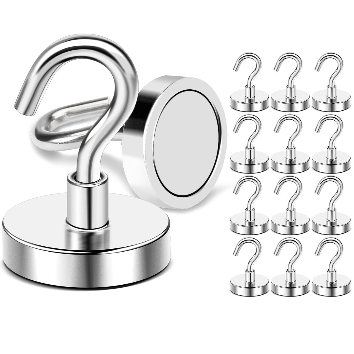 diymag magnetic hooks packaging showing 16pcs set