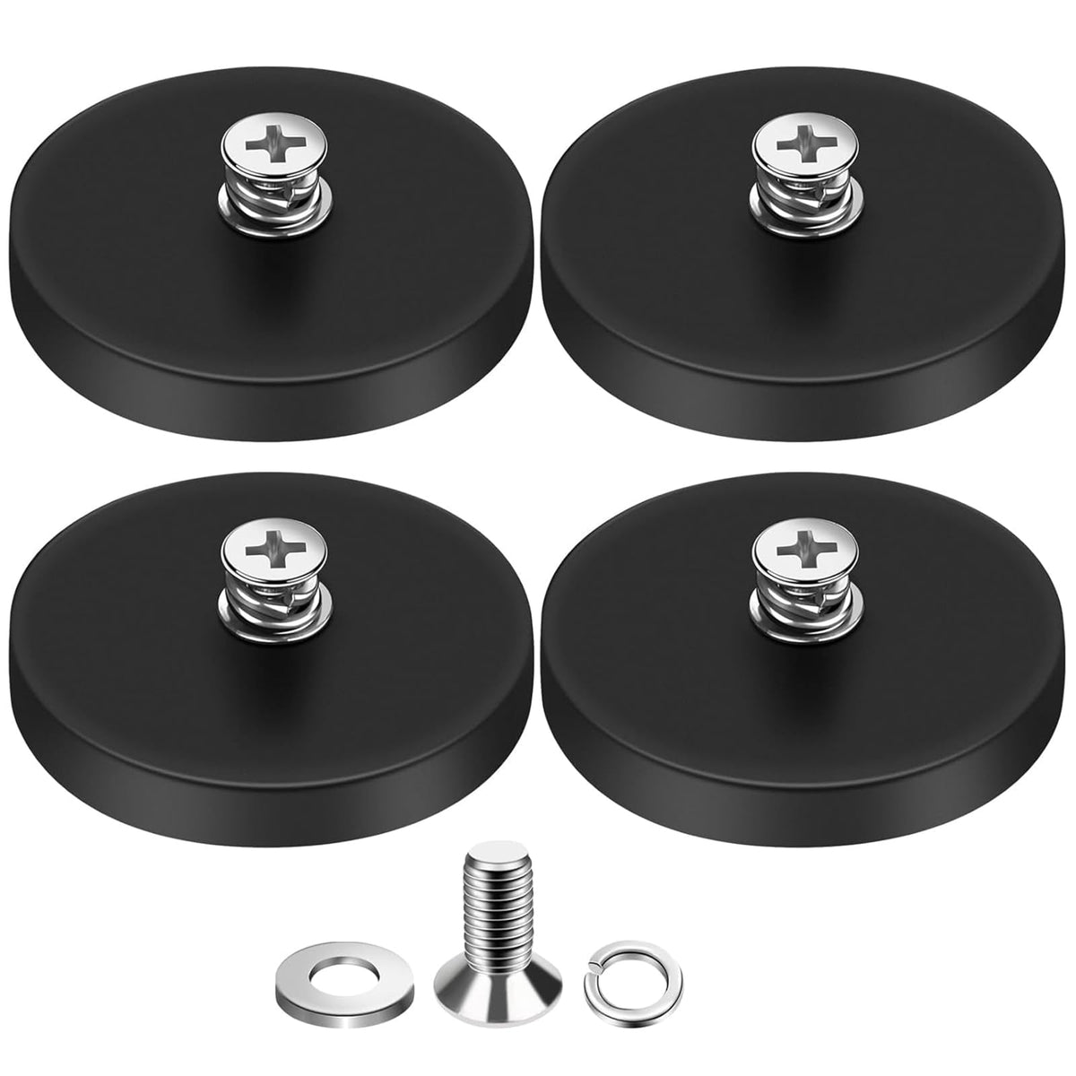 DIYMAG rubber coated magnets 4 pack mounting magnets