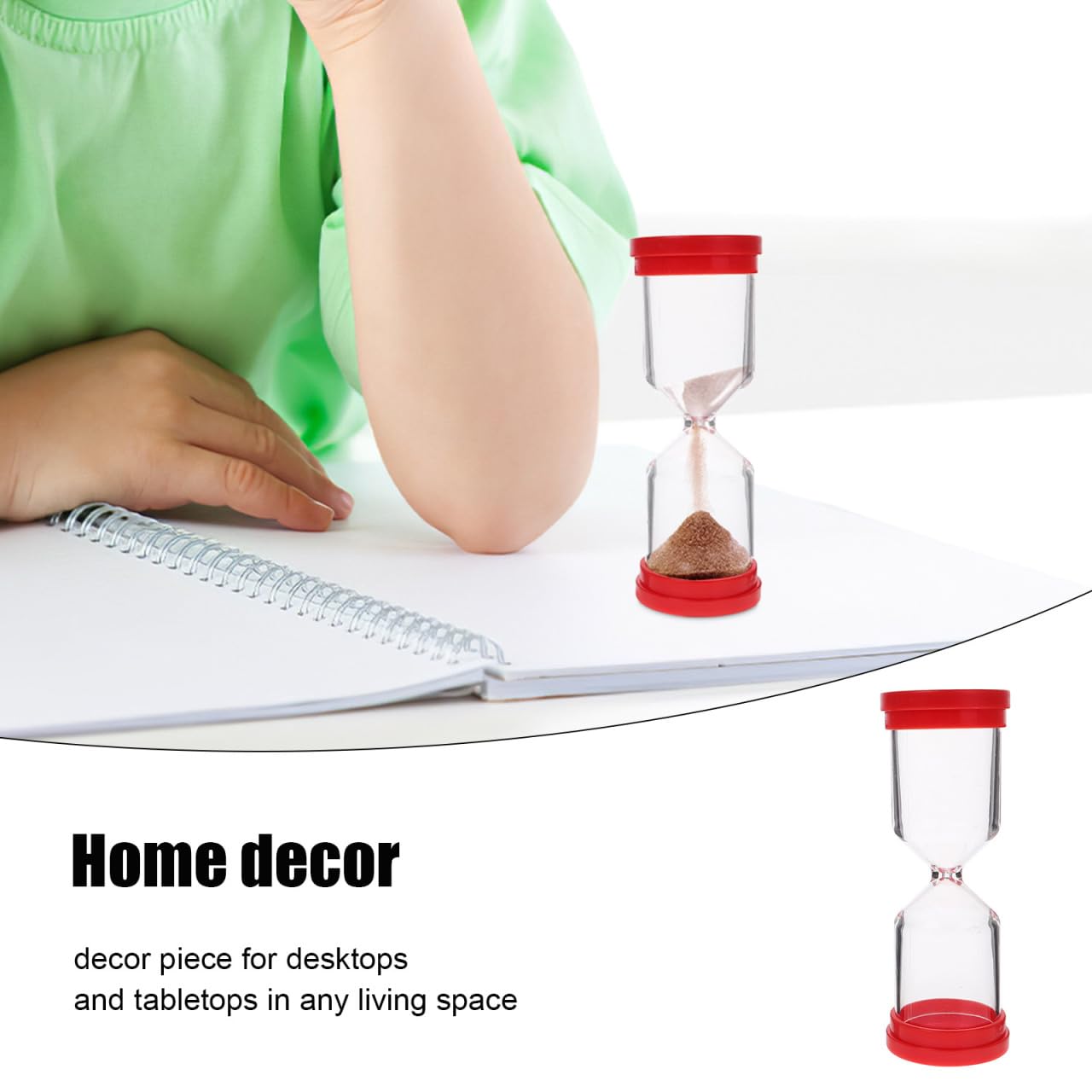DIYEAH 2-pack sandglass bottle empty for crafts decor