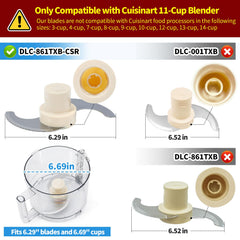 Stainless steel blade for DLC-8 series 11-Cup processors