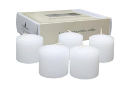 D'Light Online unscented white votive candles set of 12