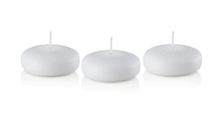 D'light Online white 3 inch floating candle discs set of 12
