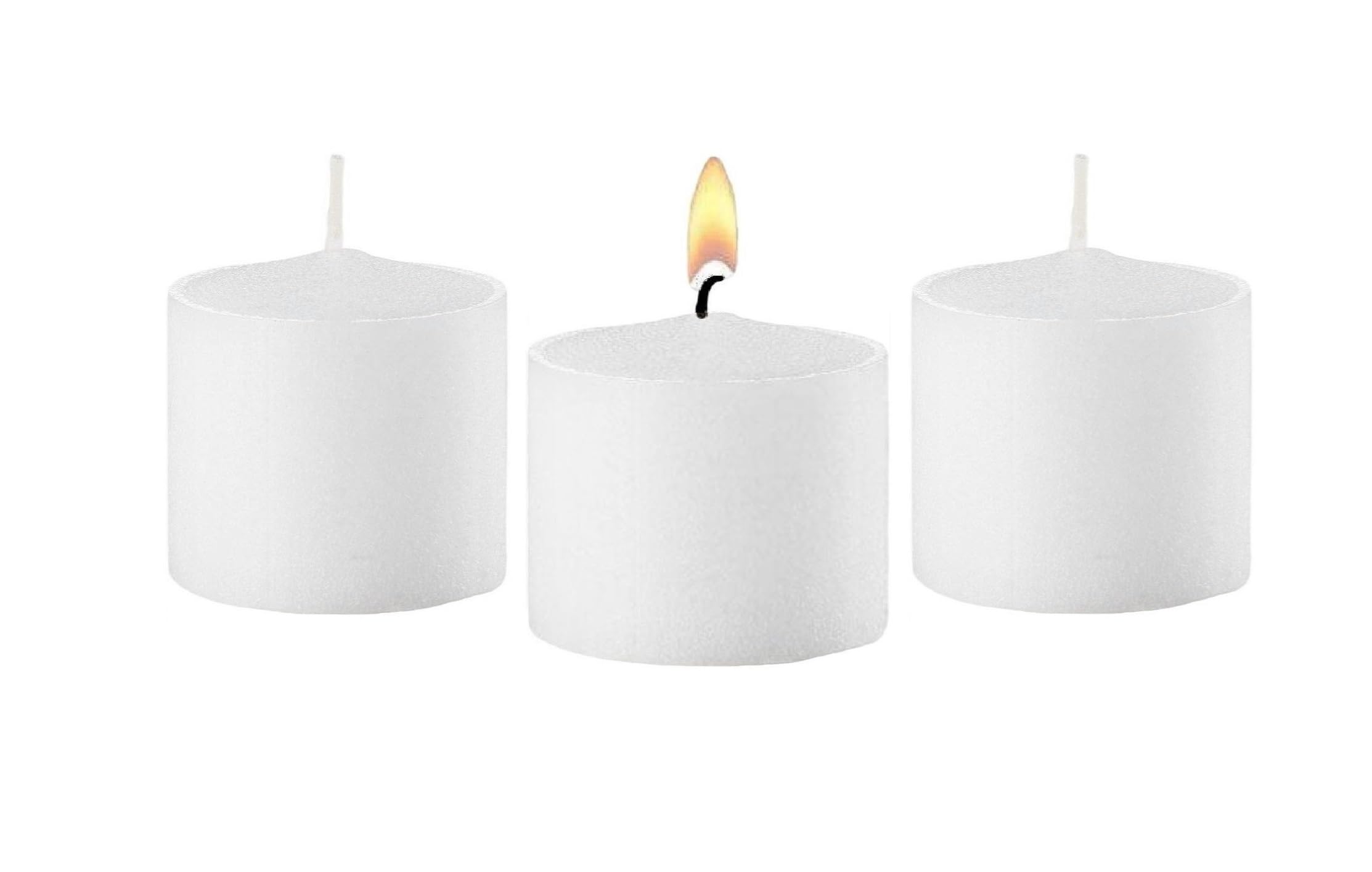 Fits most standard candle holders white votive candles