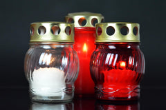 Paraffin wax votive candles with lead-free cotton wicks