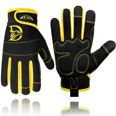DLY Mens Work Gloves touchscreen capable black size L