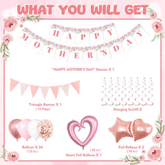 Rose gold latex balloons included in DMIGHT set