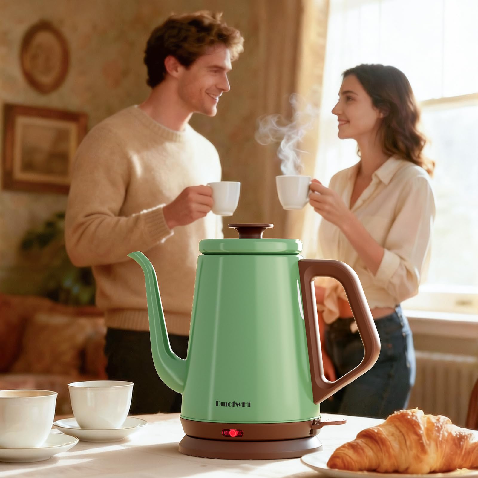 Green DmofwHi kettle for tea and coffee