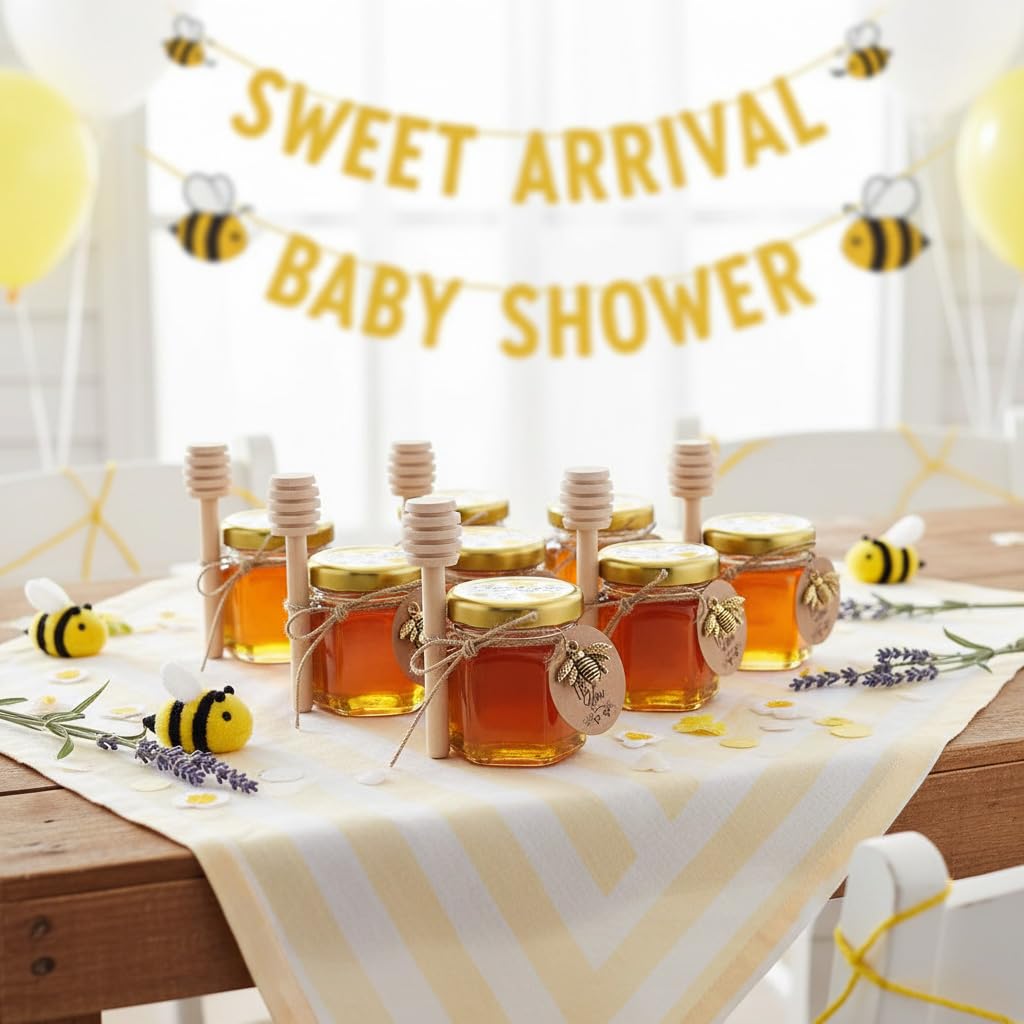 DnayDkiy Mini Honey Pot jars with jute string