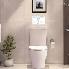 Do Not Flush sign for bathroom use reminder