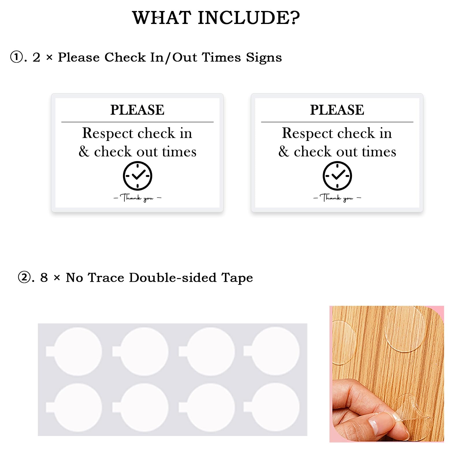 House Rules laminated sign for guests 4x6