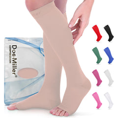 Doc Miller open toe compression socks product image