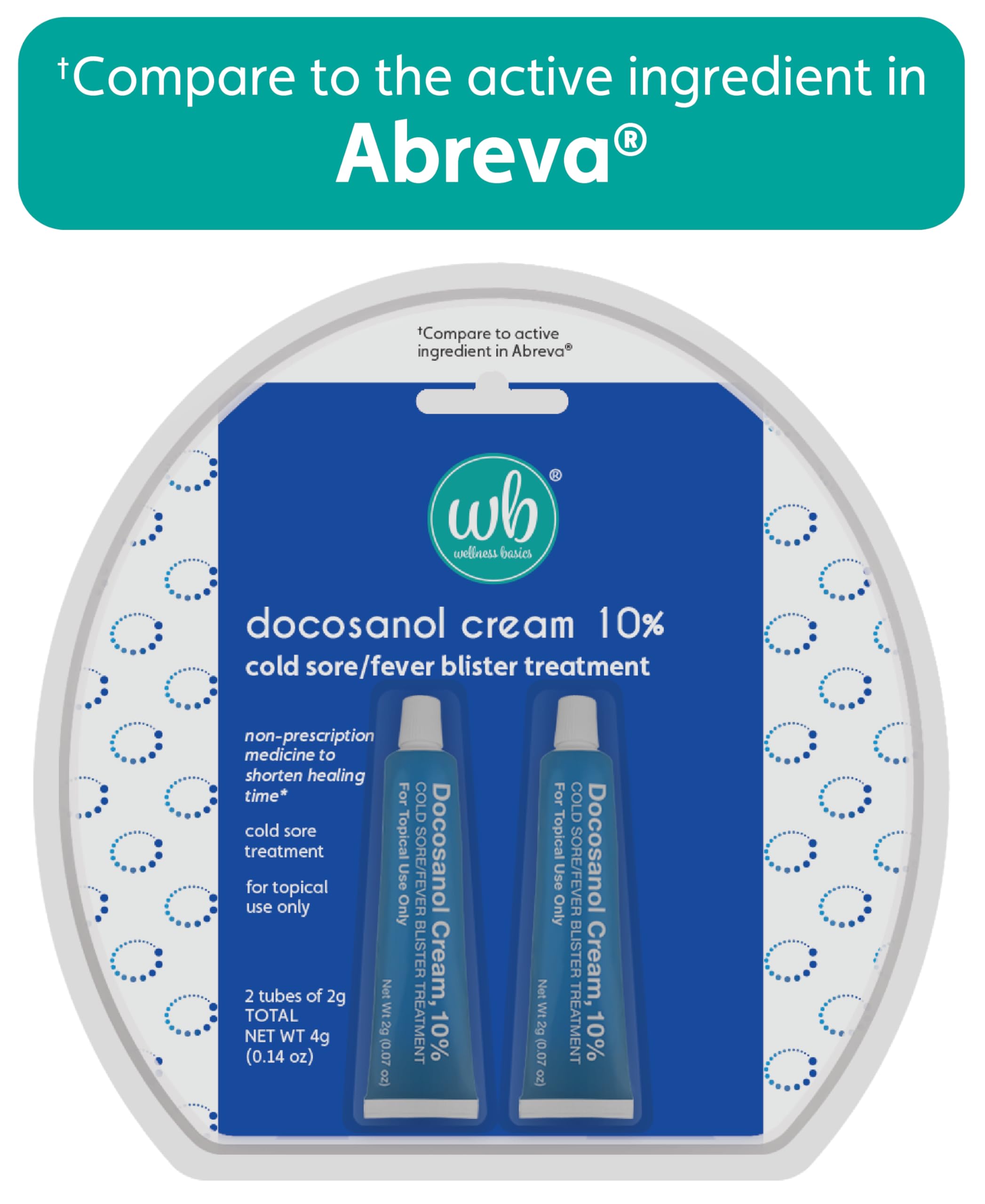 Twin Pack Wellness Basics Docosanol Cream 10%