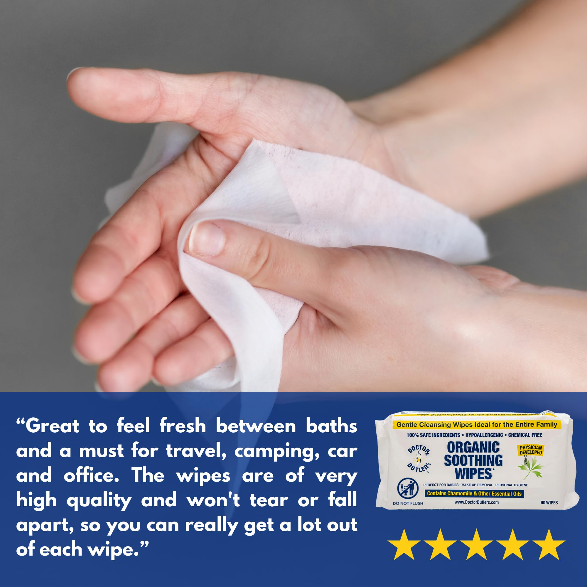 Wipes produced in an SGS-Certified facility