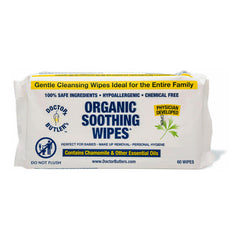 Doctor Butler's Soothing All-Purpose Organic Bamboo Wipes 60 count package