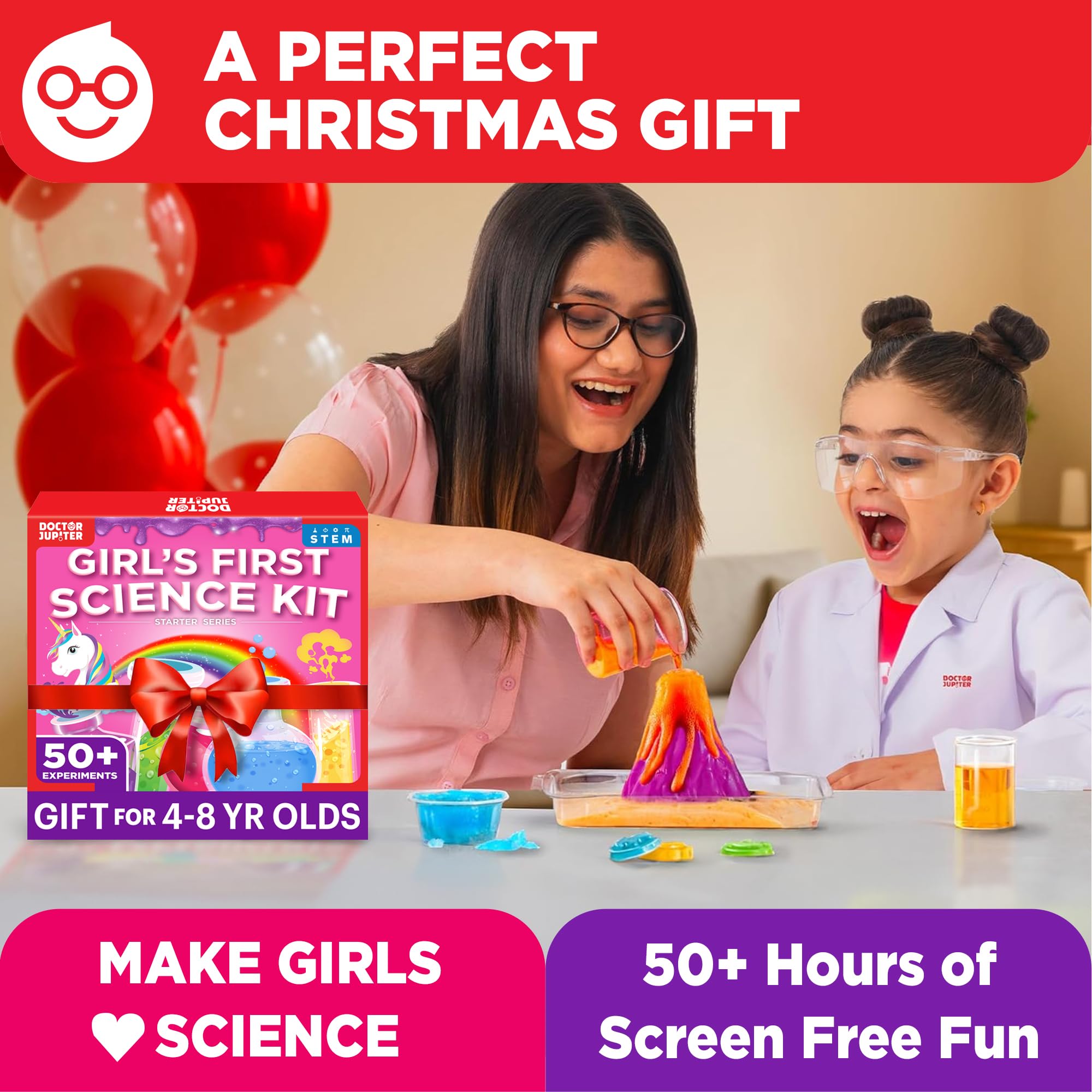 Doctor Jupiter first science kit for kids ages 4 plus educational contents