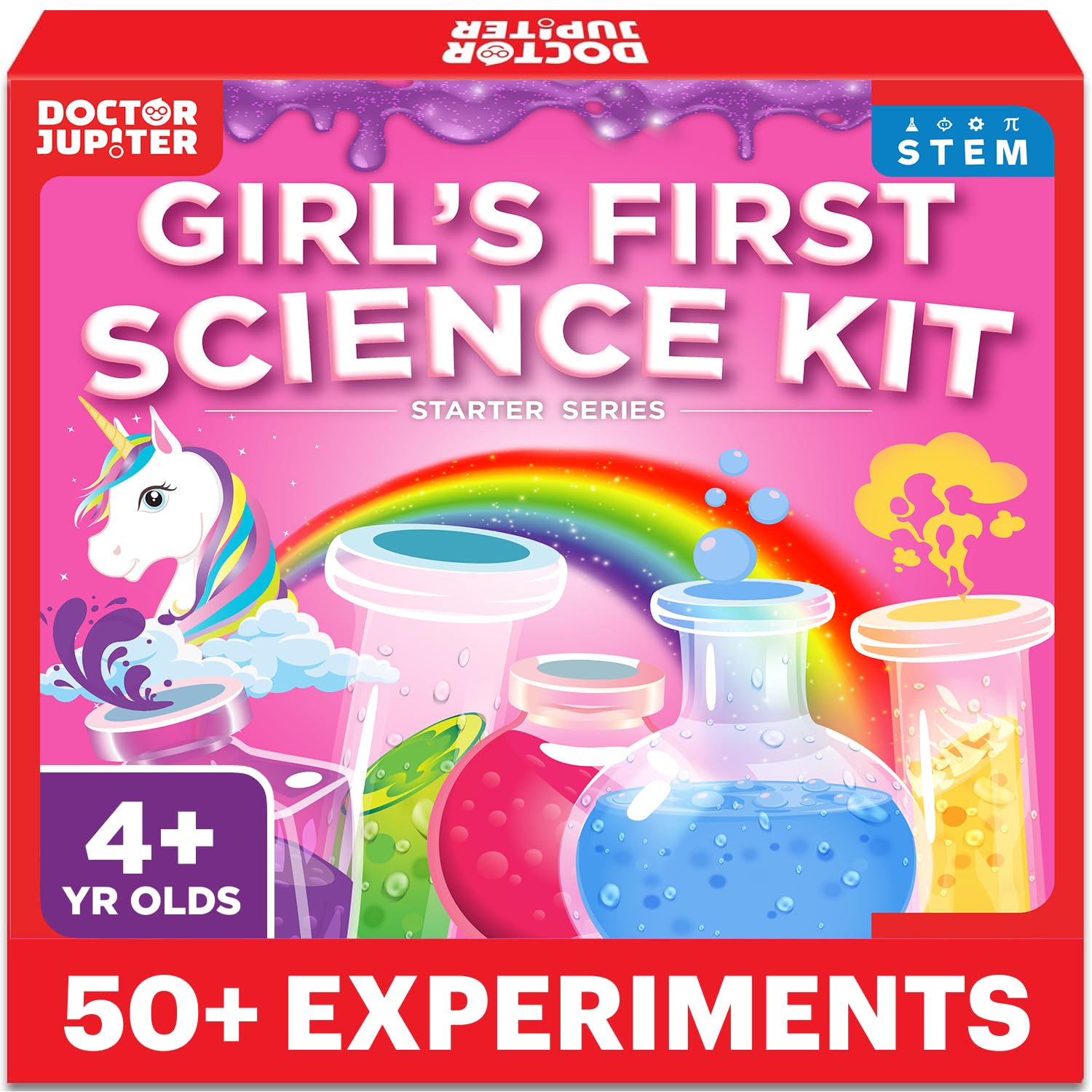 Doctor Jupiter Girls' First Science Experiments Kit for Kids Ages 4+ packaging