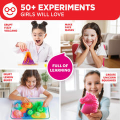 Contents of Doctor Jupiter Girls' First Science Experiments Kit for Kids Ages 4+