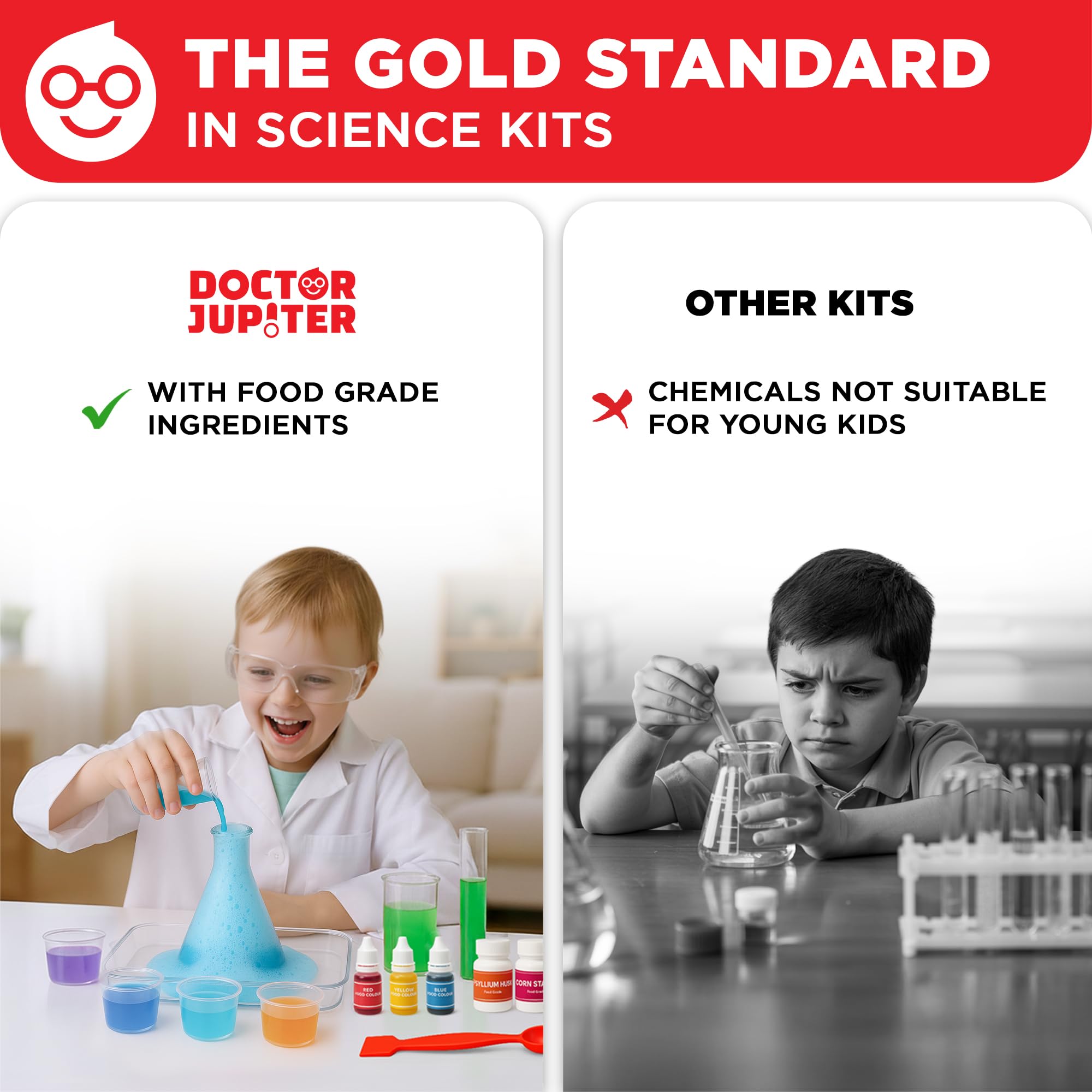Kid-friendly STEM learning setup by Doctor Jupiter kit