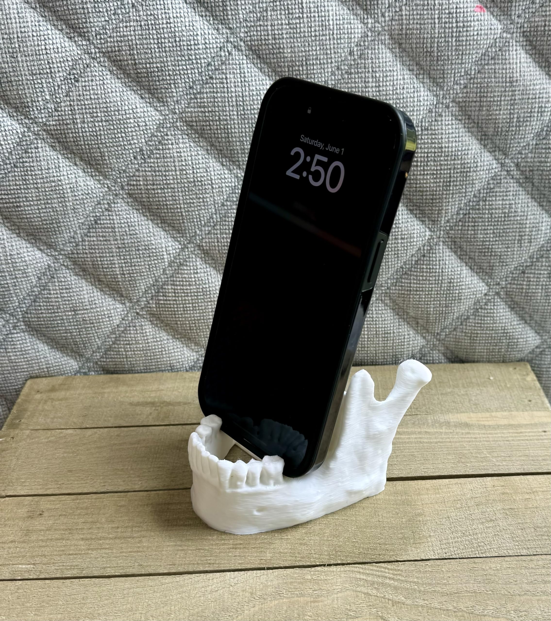 Medical professionals desk accessory skull decor