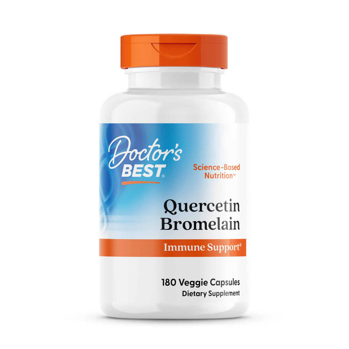 Bottle of Doctor's Best Quercetin Bromelain Supplement