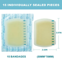 Hydrocolloid bandages 3.07 x 2.32 inches image