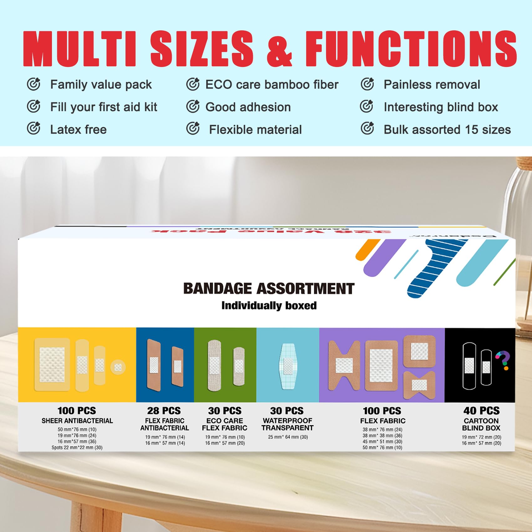Latex-free Dodanros bandages suitable for sensitive skin image