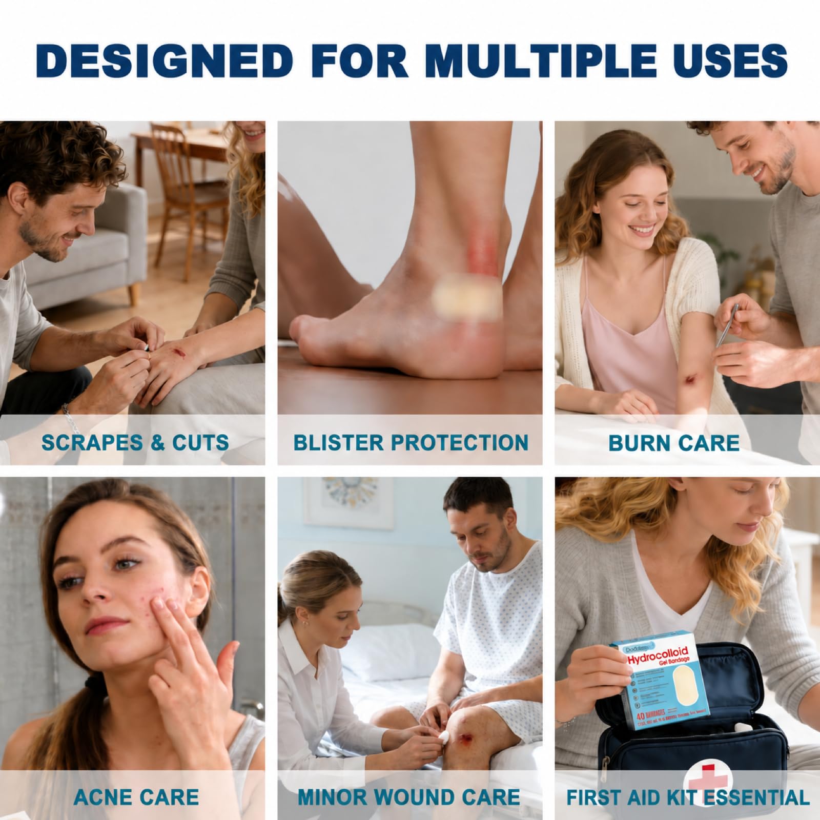 Absorbing exudate and protecting wound with hydrocolloid technology