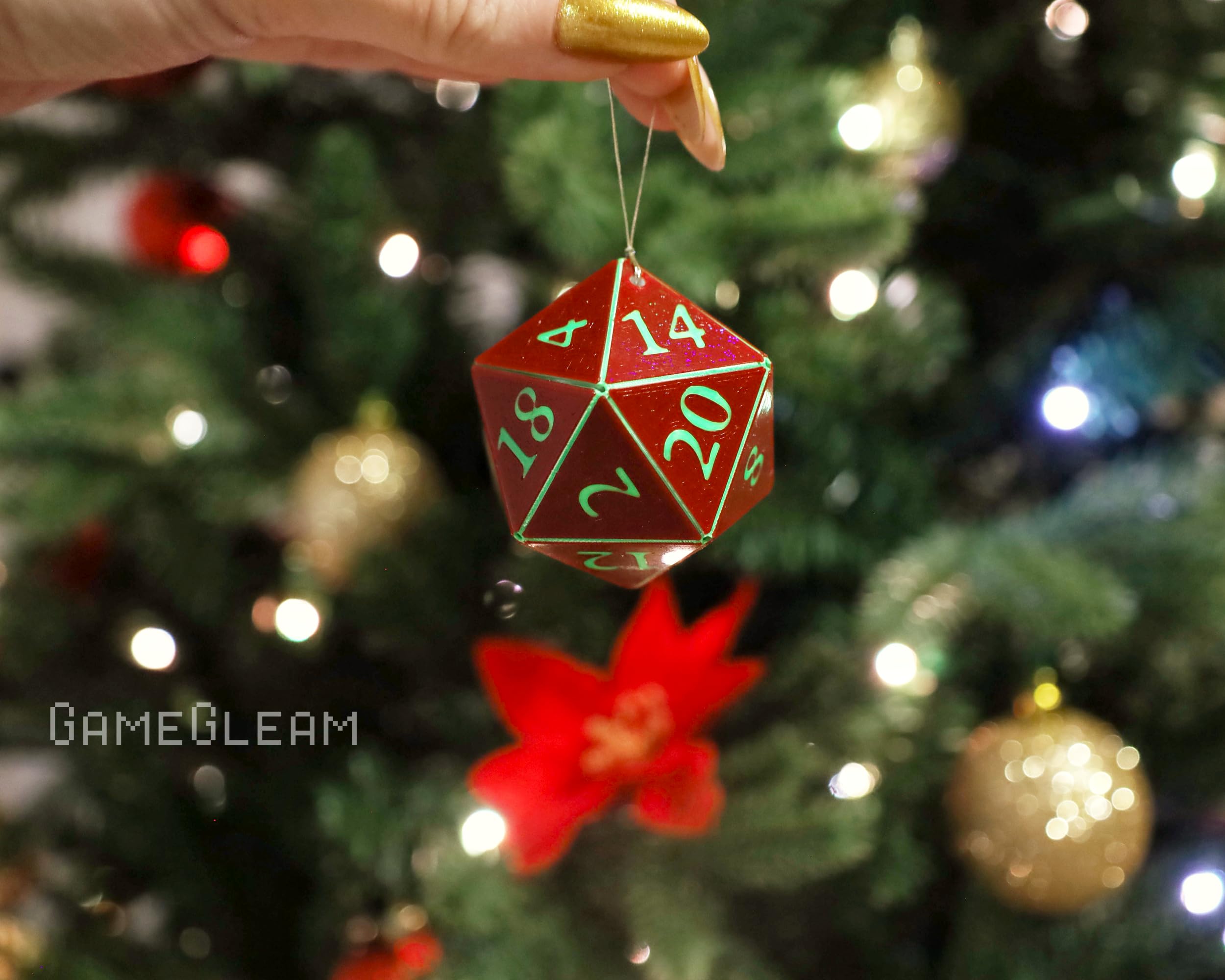 Dodecahedron ornament for Christmas decor