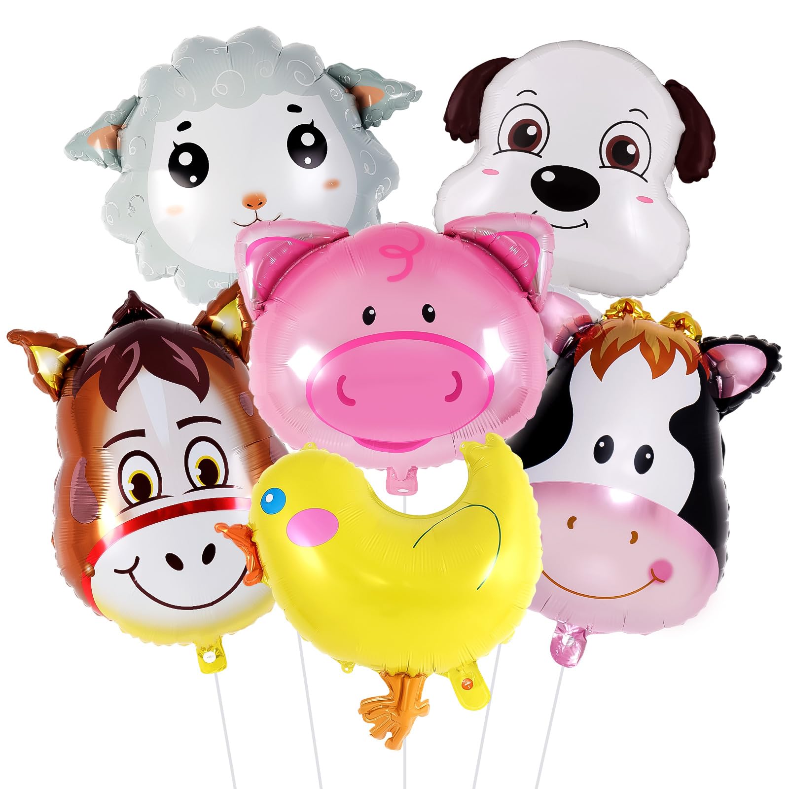 Dog foil balloon for farm party decor