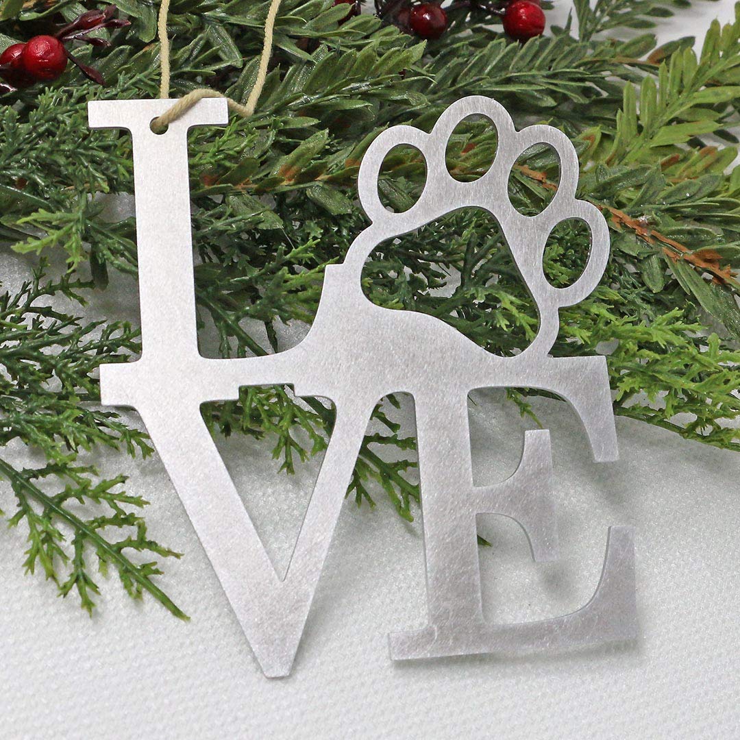 Made in USA aluminum ornament for Christmas tree decor matte finish