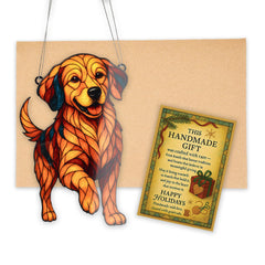 Golden Retriever Ornament with story card for dog lover gift