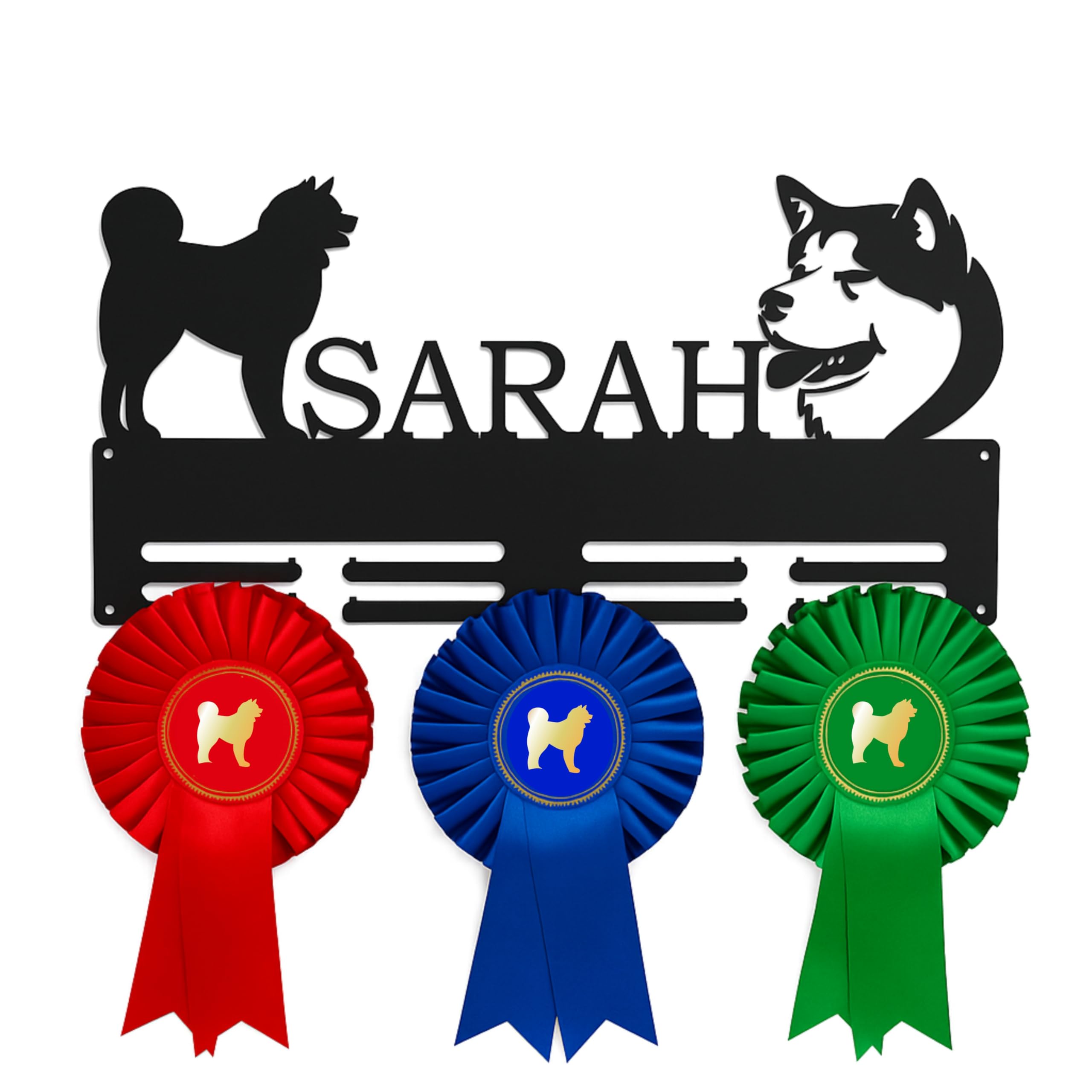 Dog Medal Holder custom name metal display for dog show awards