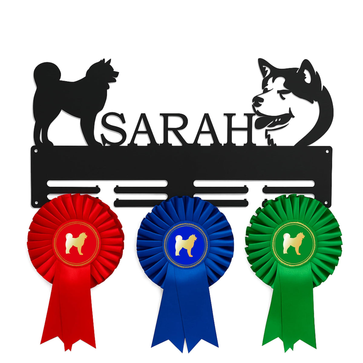 Dog Medal Holder custom name metal display for dog show awards