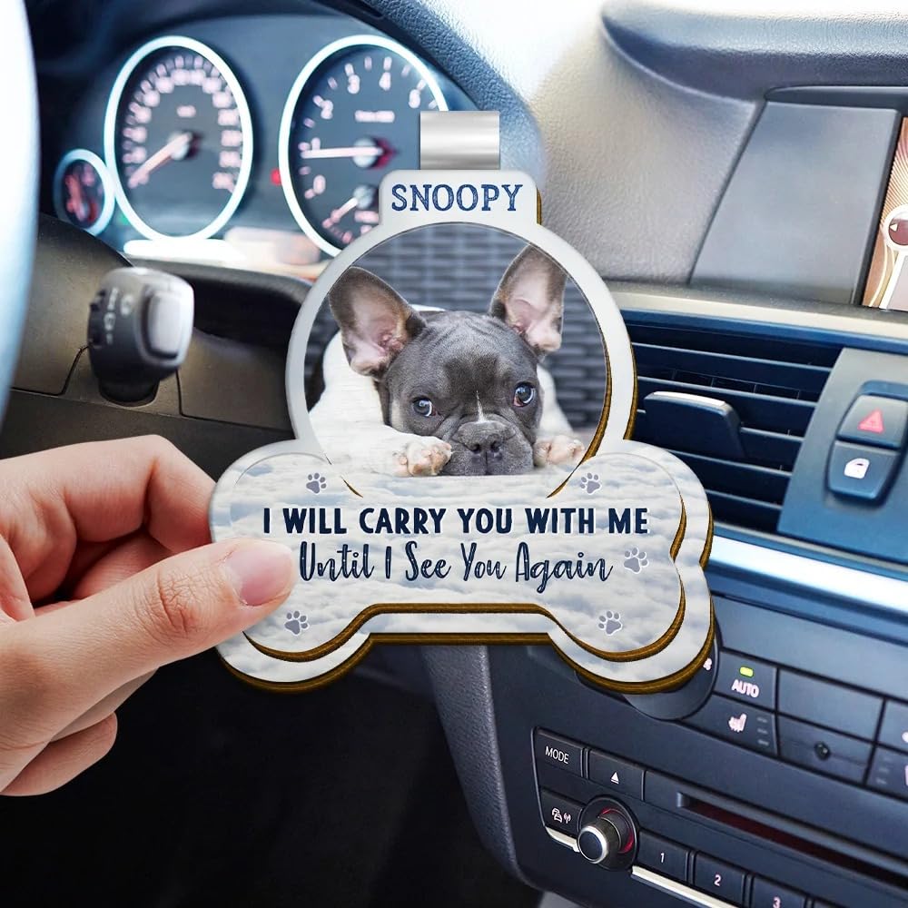 dog memorial car visor clip for visor